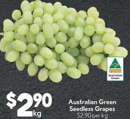 Drakes Australian Green Seedless Grapes offer