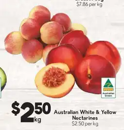 Drakes Australian White & Yellow Nectarines offer