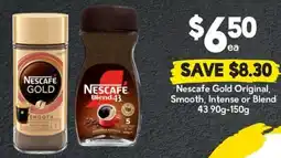 Drakes Nescafe Gold Original, Smooth, Intense or Blend 43 offer