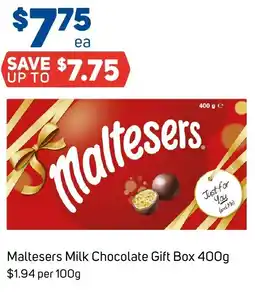 Foodland Maltesers Milk Chocolate Gift Box offer