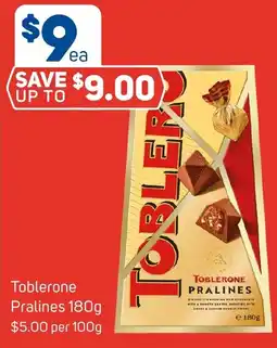 Foodland Toblerone Pralines offer