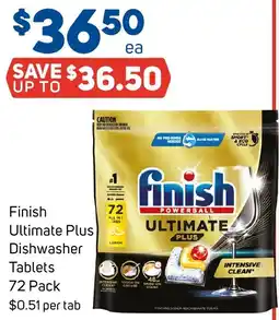 Foodland Finish Ultimate Plus Dishwasher Tablets offer