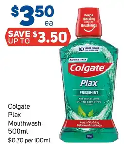 Foodland Colgate Plax Mouthwash offer