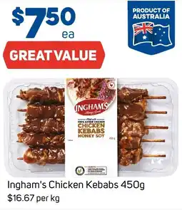Foodland Ingham's Chicken Kebabs offer