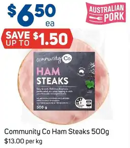 Foodland Community Co Ham Steaks offer
