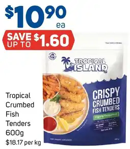 Foodland Tropical Crumbed Fish Tenders offer