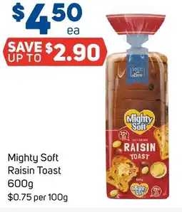Foodland Mighty Soft Raisin Toast offer