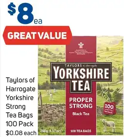 Foodland Taylors of Harrogate Yorkshire Strong Tea Bags offer