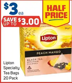 Foodland Lipton Specialty Tea Bags offer