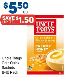 Foodland Uncle Tobys Oats Quick Sachets offer