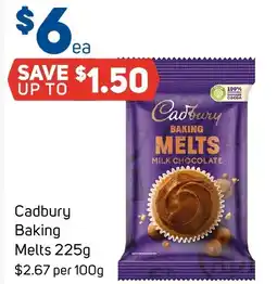 Foodland Cadbury Baking Melts offer