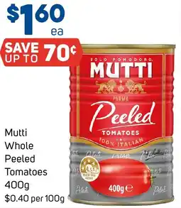 Foodland Mutti Whole Peeled Tomatoes offer
