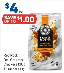 Foodland Red Rock Deli Gourmet Crackers offer