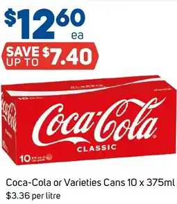 Foodland Coca-Cola or Varieties Cans offer