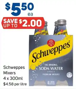 Foodland Schweppes Mixers offer