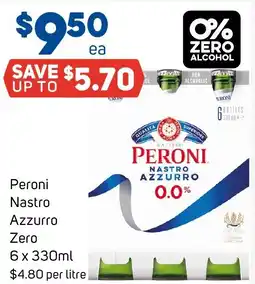 Foodland Peroni Nastro Azzurro Zero offer