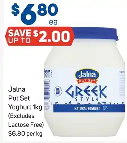 Foodland Jalna Pot Set Yoghurt offer