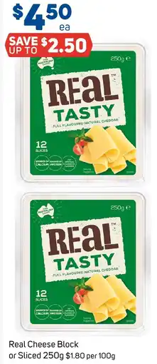 Foodland Real Cheese Block or Sliced offer
