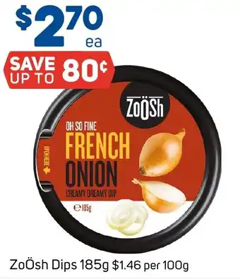 Foodland ZoÖsh Dips offer