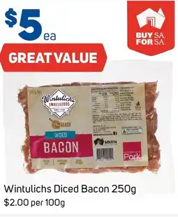 Foodland Wintulichs Diced Bacon offer