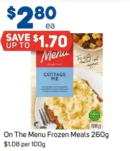 Foodland On the menu frozen meals offer