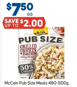 Foodland Mccain pub size meals offer