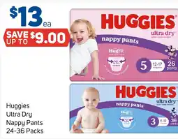 Foodland Huggies ultra dry nappy pants offer