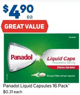 Foodland Panadol liquid capsules offer
