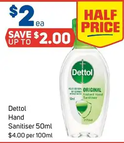 Foodland Dettol hand sanitiser offer