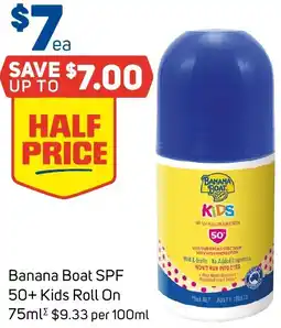 Foodland Banana boat spf 50 roll on sunscreen offer