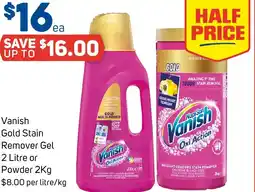 Foodland Vanish gold stain remover gel or powder offer