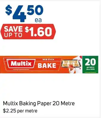 Foodland Multix baking paper offer