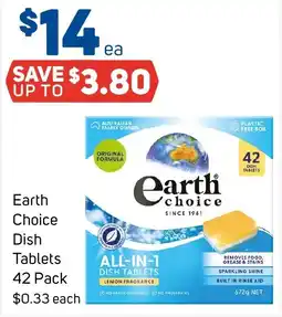 Foodland Earth choice dish tablets offer
