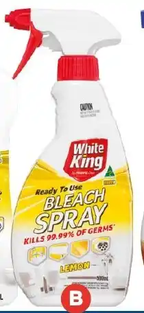 Foodland White king bleach spray lemon offer