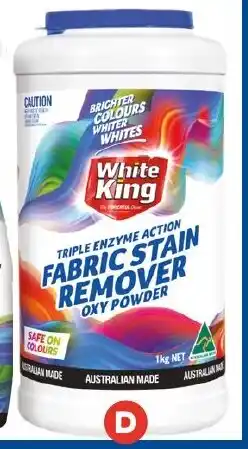 Foodland White king fabric stain remover powder offer