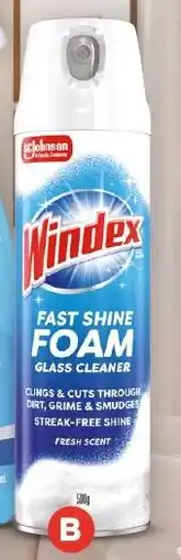Foodland Windex fast shine foam glass cleaner offer