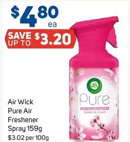 Foodland Air wick pure air freshener spray offer