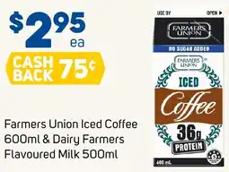 Foodland Farmers union iced coffee & dairy farmers flavoured milk offer
