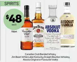 Foodland Canadian club blended whisky offer