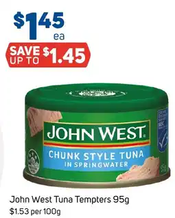 Foodland John west tuna tempters offer