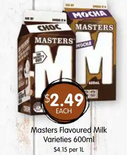 Spudshed Masters flavoured milk offer