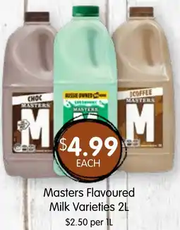 Spudshed Masters flavoured milk offer