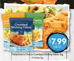 Spudshed Fisherman's choice crumbed whiting fillets offer