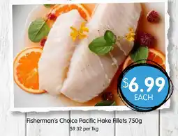 Spudshed Fisherman's choice pacific hake fillets offer