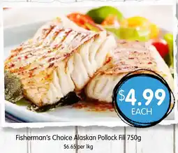 Spudshed Fisherman's choice alaskan pollock fill offer