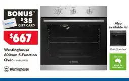 Harvey Norman Westinghouse 5-function oven offer
