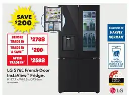 Harvey Norman Lg 576l french-door instaview fridge offer
