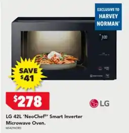Harvey Norman Lg neochef smart inverter microwave oven offer