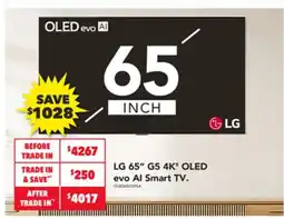 Harvey Norman Lg g5 4k oled evo al smart tv offer