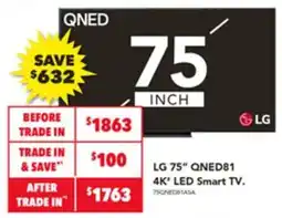 Harvey Norman Lg qned81 4k' led smart tv offer